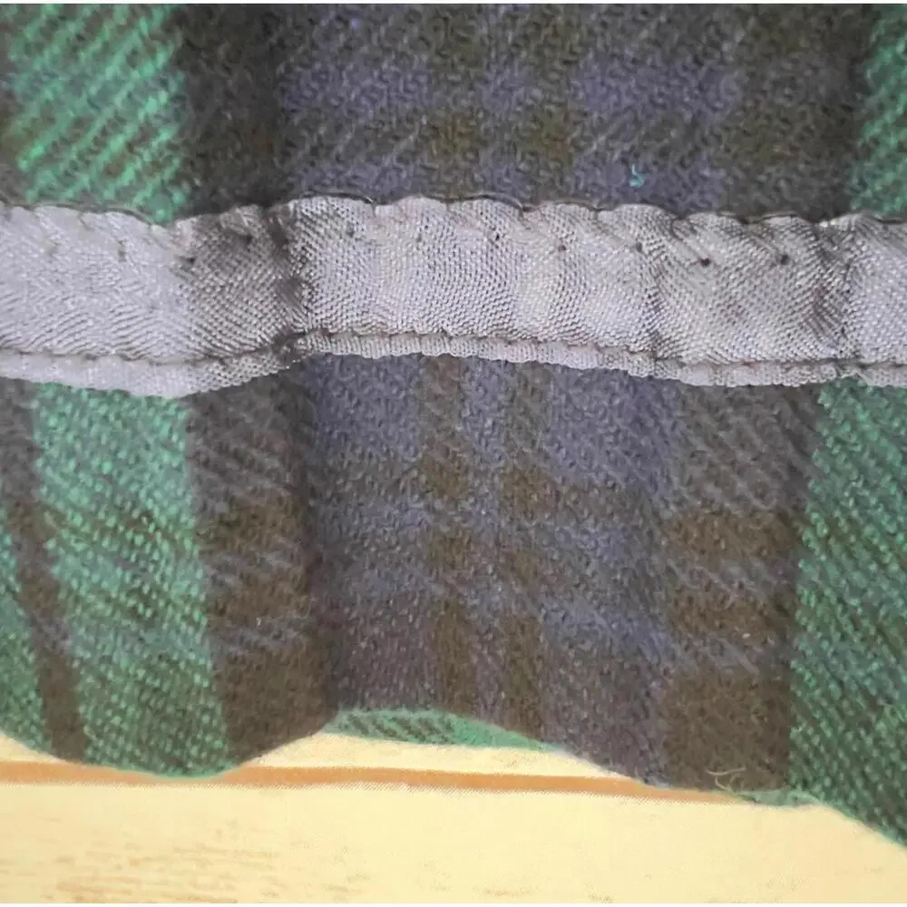 VTG Laired- Porch Pleated‎ Tartan Unisex Skirt with Adjustable Leather Straps